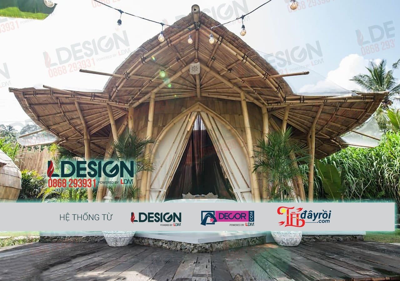 Thiết kế quán cafe bằng tre tại Trảng Bàng- Tây Ninh