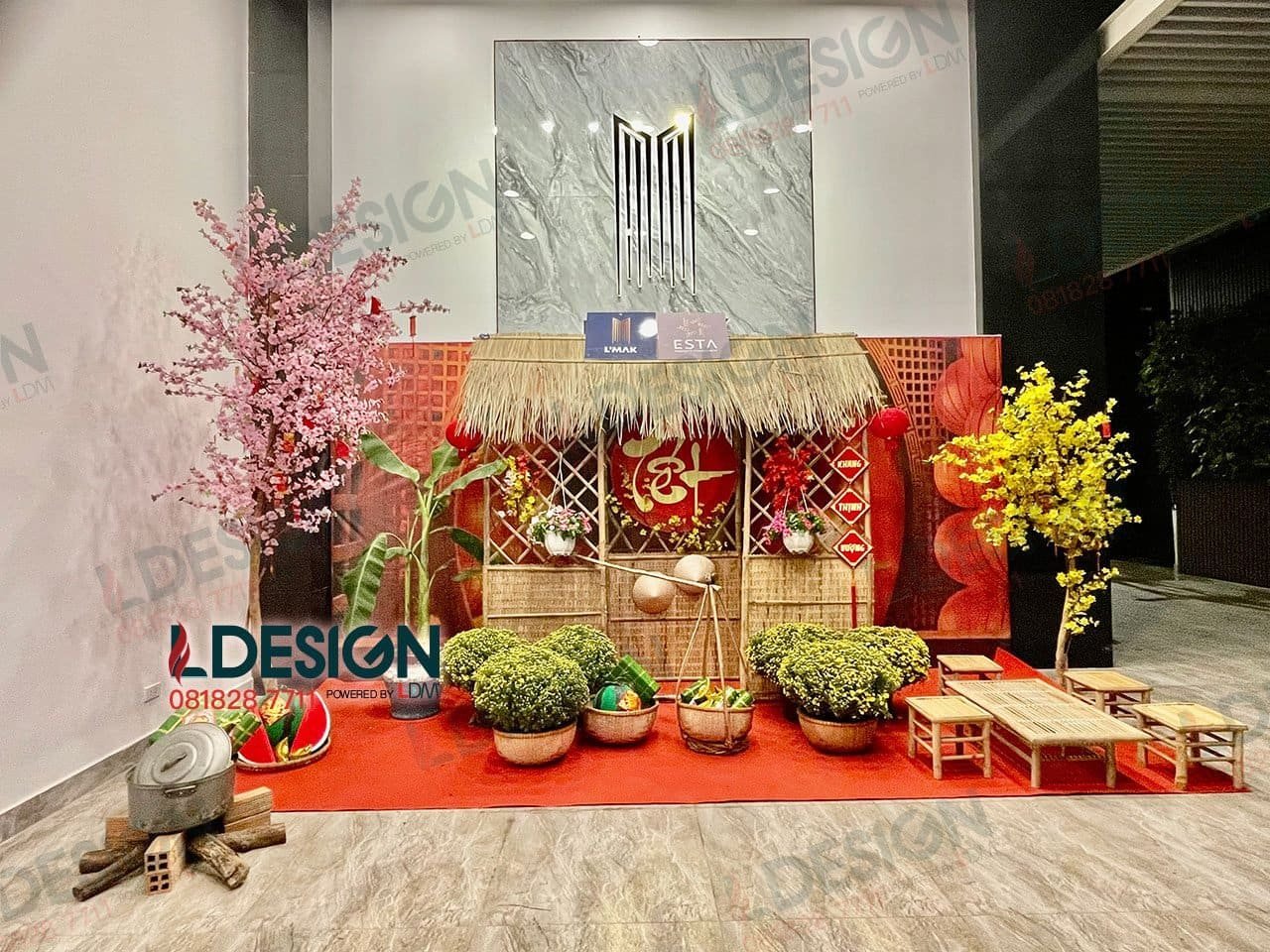 Thiết kế tiểu cảnh tết tại Đồng Nai