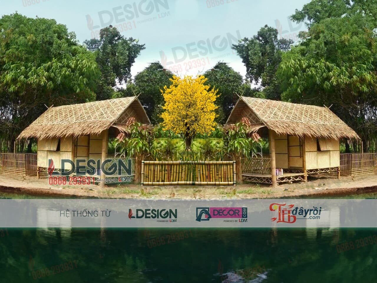 Thiết kế thi công nhà chòi bằng tre tại Hồ Chí Minh
