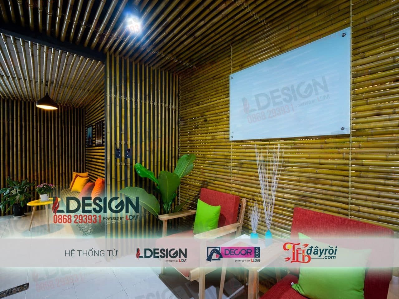 Thiết kế quán cafe bằng tre tại Đồng Nai