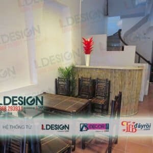 Thi công quầy Bar, quầy hàng tre trúc tại Bình Dương