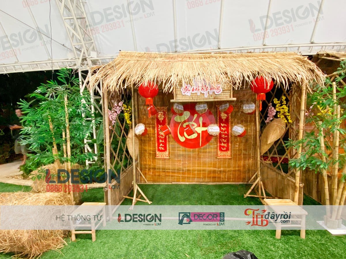 Thi công cảnh đồng quê tại Long An