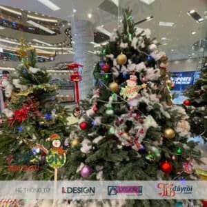 Thi công Cây thông Noel đẹp tại Long An