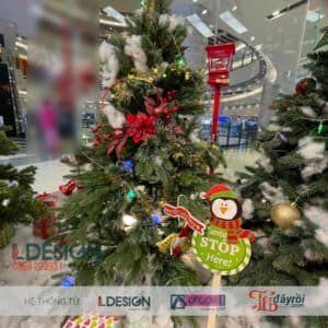 Thi công Cây thông Noel đẹp tại Bình Dương