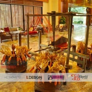 Trang trí tết bằng quả bắp ngô