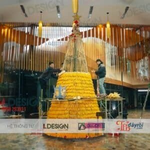 Thi công Cây thông Noel đa kích thước tại Trảng Bàng Tây Ninh