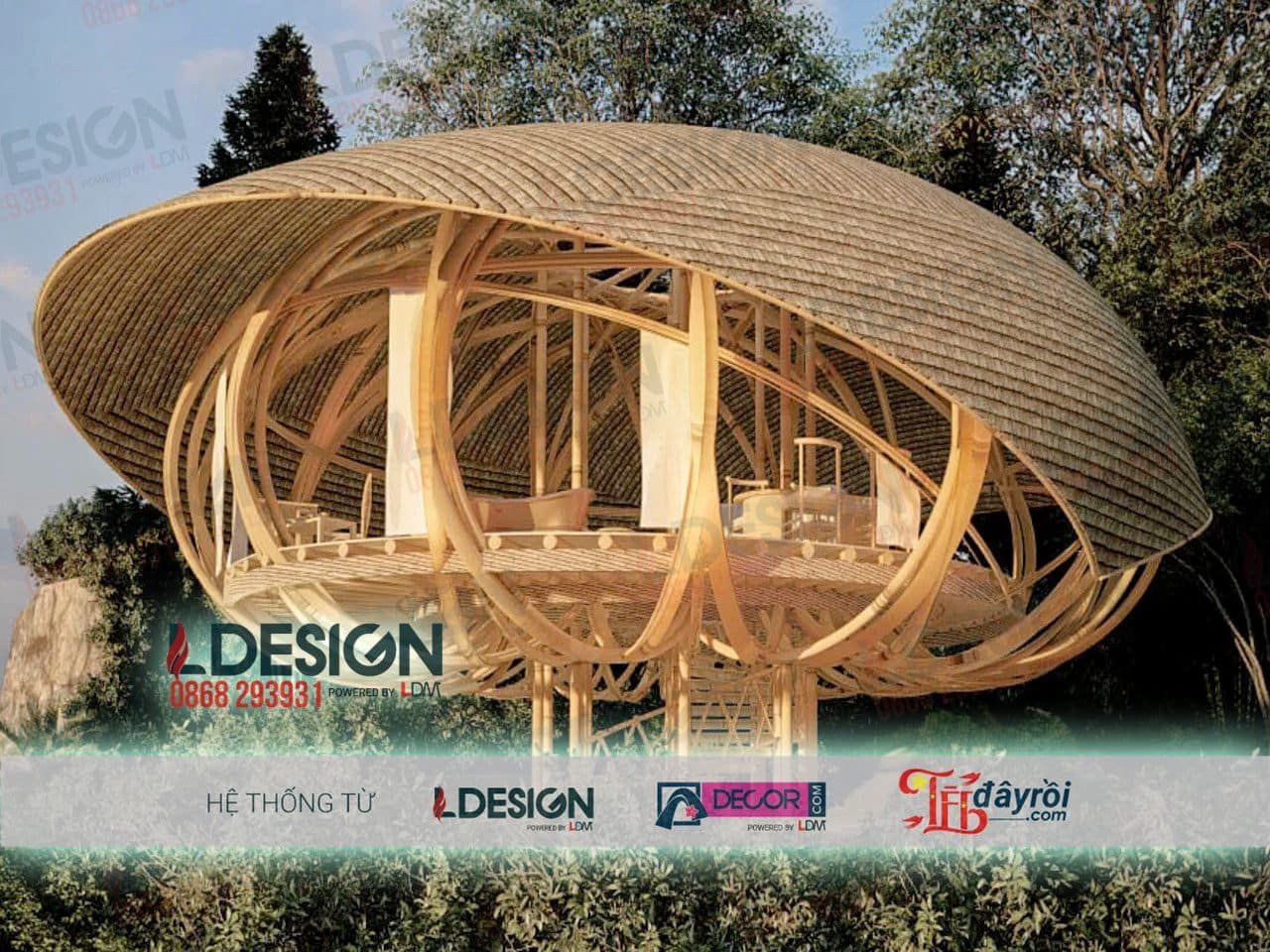 Thiết kế thi công nhà tre tại TP.HCM