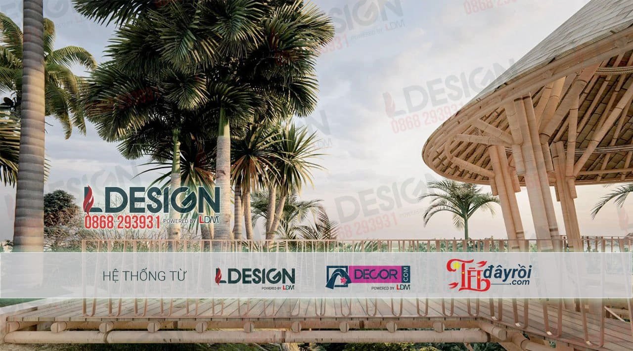 Thiết kế, thi công quán cafe bằng tre tại TP. HCM