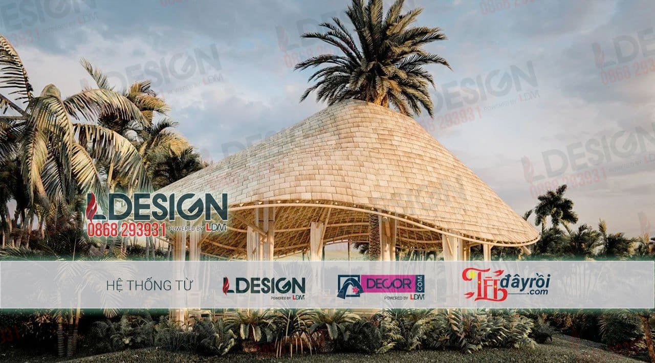 Thi công quán cafe bằng tre tại Đồng Nai