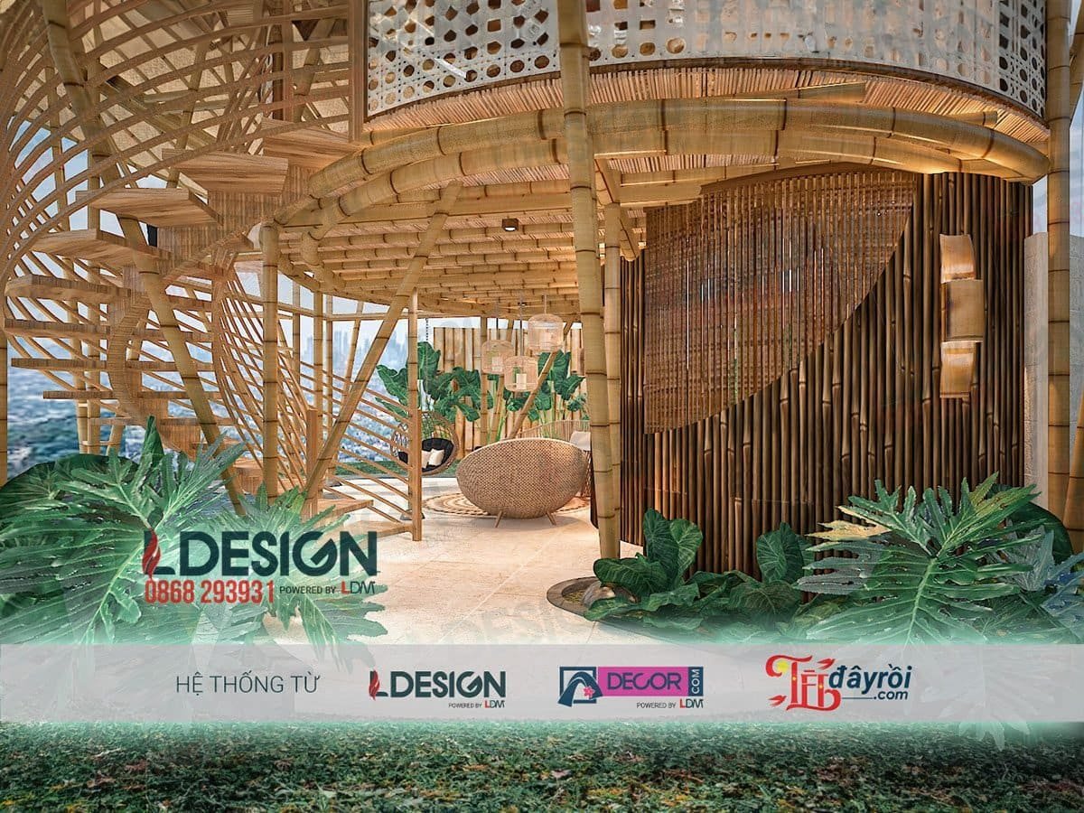 Thiết kế, thi công nhà tre tại Bình Dương