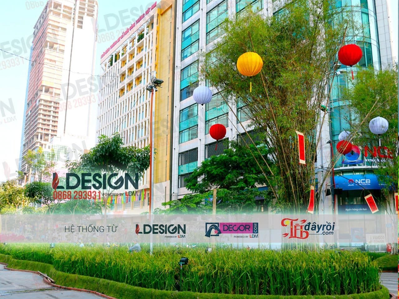 Thi công Tiểu cảnh Tết tại Long An