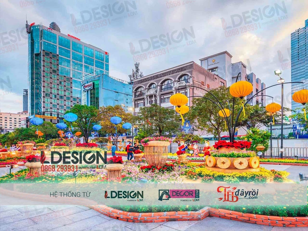 Thi công Tiểu cảnh Tết tại TP. HCM