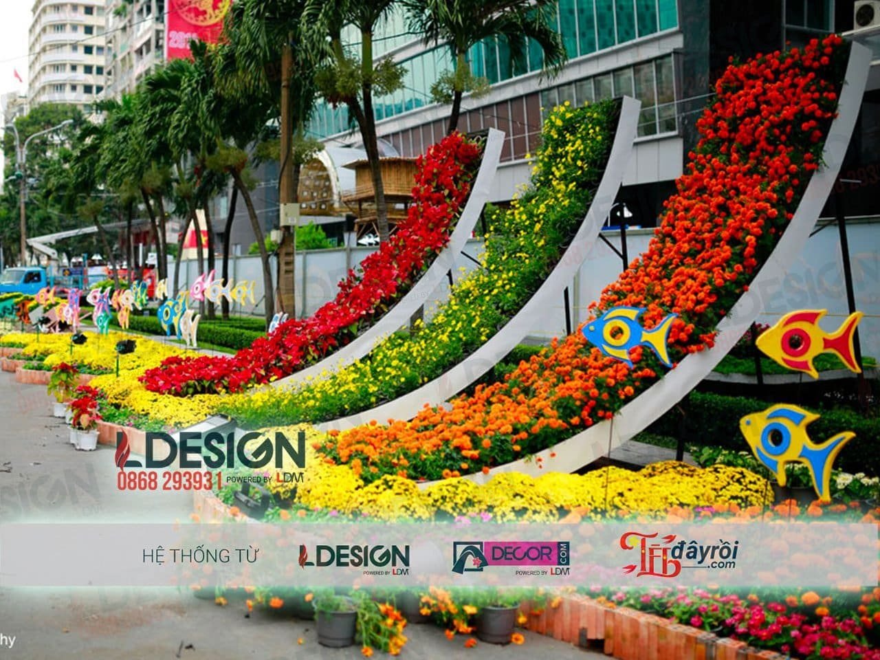 Thiết kế, thi công Tiểu cảnh Tết tại TP. HCM