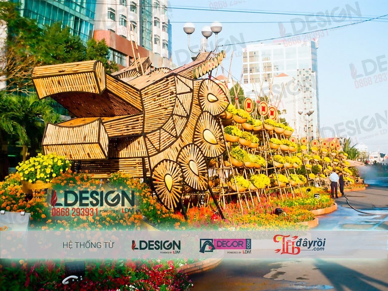 Trang trí Tiểu Cảnh Chợ Quê Ngày Tết Giáp Thìn 2024