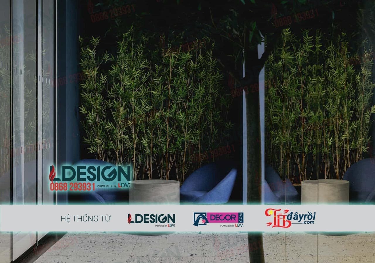 Trang trí văn phòng bằng tre, trúc tại Long An