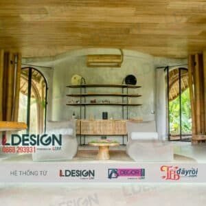 Thi công nhà hàng tre