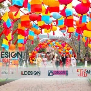 Thiết kế thi công Lồng đèn tre / lồng đèn hội tại TP. HCM