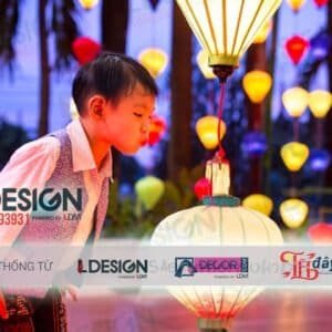 Thiết kế thi công Lồng đèn tre / lồng đèn hội tại Đồng Nai