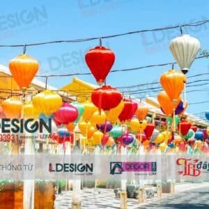 Thiết kế thi công Lồng đèn tre / lồng đèn hội tại Trảng Bàng- Tây Ninh