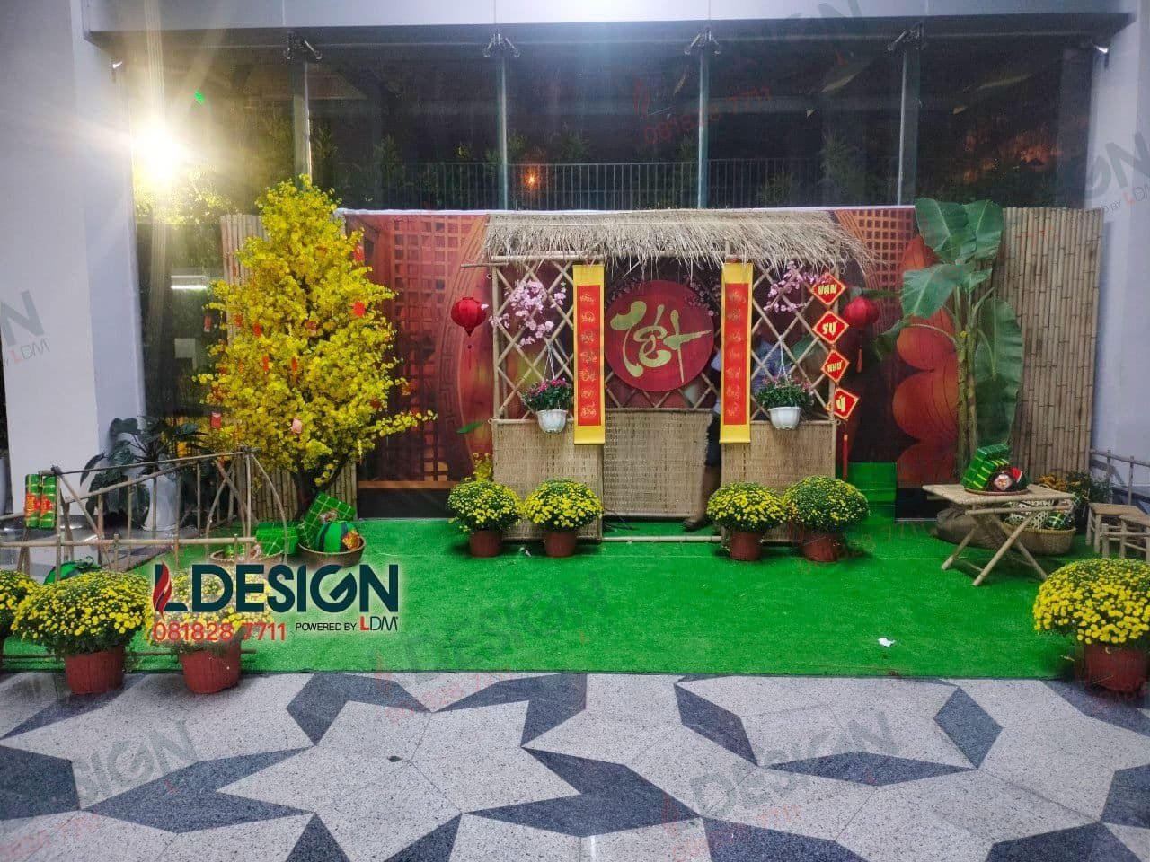 Thiết kế, thi công Tiểu cảnh Tết tại Bình Dương