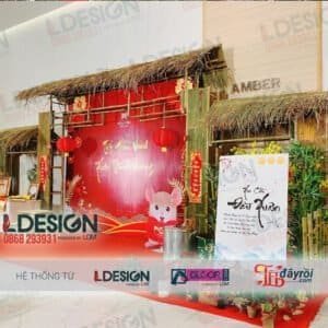 Thi công cổng chào bằng tre