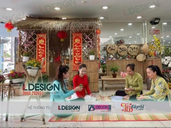 Thi công tiểu cảnh Tết tại Bình Dương