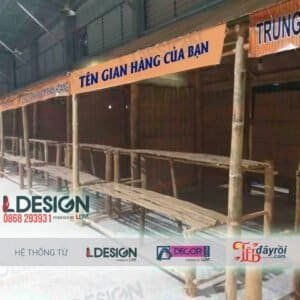 Gian hàng chợ quê hội chợ triễn lãm