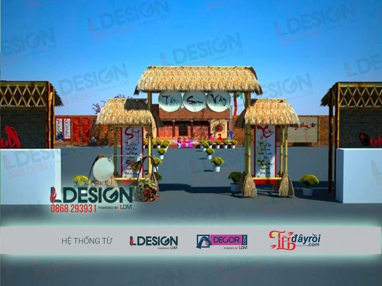 Cho thuê gian hàng chợ quê tại Bình Dương