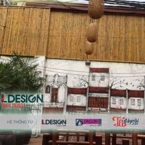 Thi công vách ngăn bằng tre tại TP.HCM