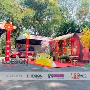 Thi công trang trí tết tại Bình Dương