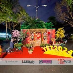Thi công trang trí tết tại Long An