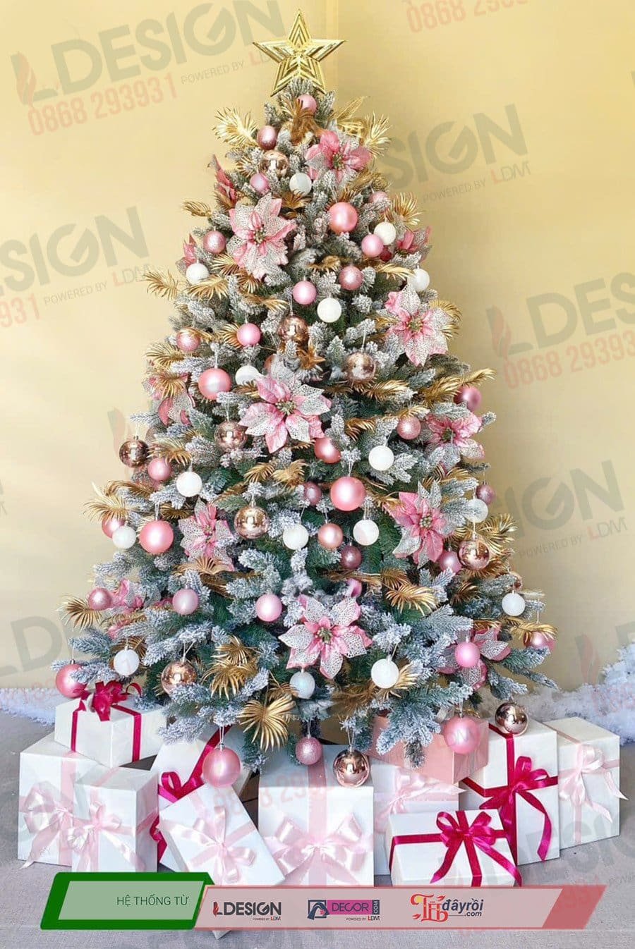 Thi công Cây thông Noel đa kích thước tại Đồng Nai