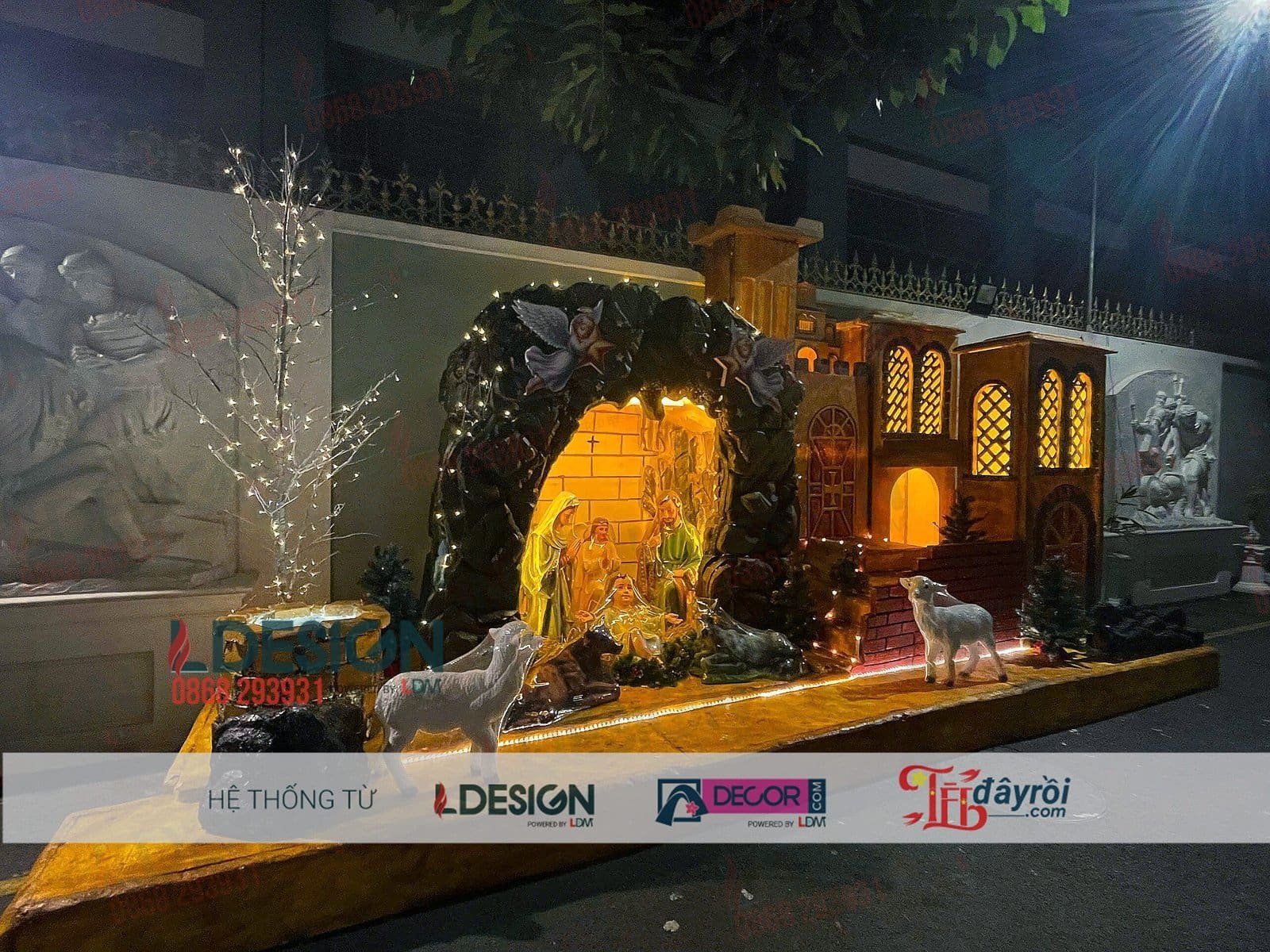 Trang Trí Hang Đá Noel Trọn Gói 2025 – Thi Công Nhanh, Đẹp, Giá Tốt