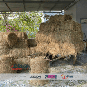 Rơm cuộn trang trí Tết