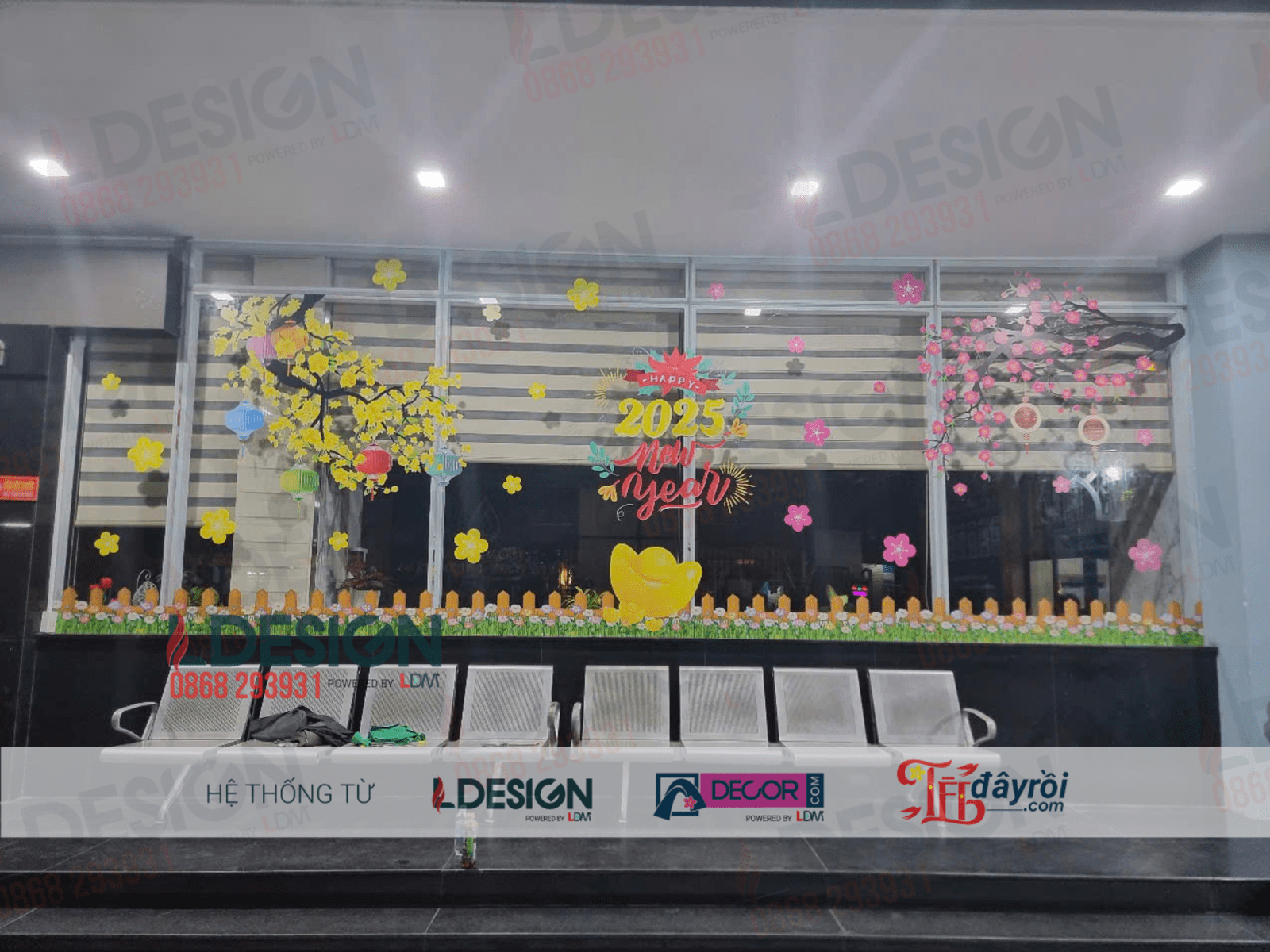 Thi công Tiểu Cảnh Tết tại Công Ty Cung Cấp Nước Chợ Lớn